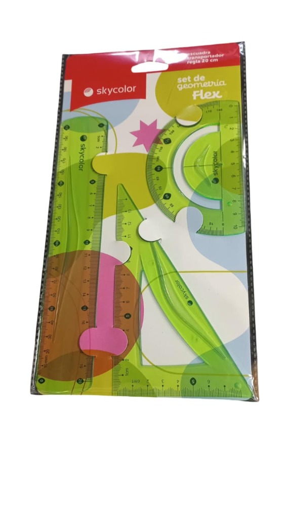 SET GEOMETRIA FLEXIBLE 20cm.